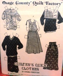OSAGE QUILTER'S QUICK SKIRT,JUMPER, COLLAR,SHIRTS PATTERN 10-28